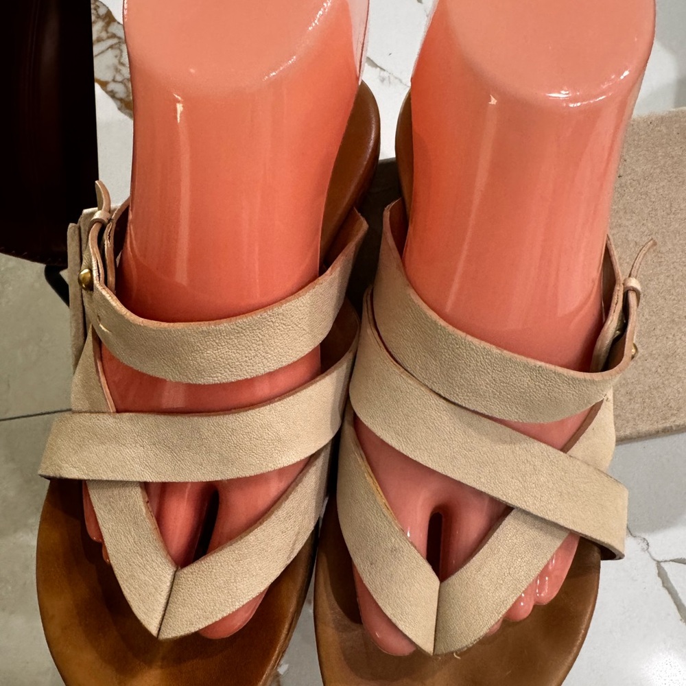 Beige Strappy Sandals for Women